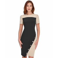 Tommy Hilfiger Color-Blocked Asymmetric Dress pour Femmes