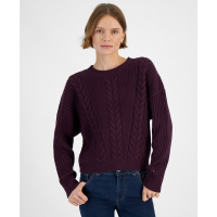 Tommy Hilfiger Women's Ribbed Cable-Knit Sweater