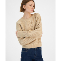 Tommy Hilfiger Ribbed Cable-Knit Sweater pour Femmes