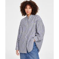 Tommy Jeans Women's Oversized Pinstripe Shirt