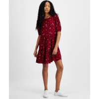 Tommy Jeans Floral-Print Tiered A-Line Dress pour Femmes