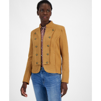 Tommy Hilfiger Textured Open-Front Band Jacket pour Femmes