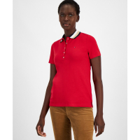 Tommy Hilfiger Glitter-Collar Polo Shirt für Damen