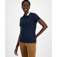 Tommy Hilfiger Women's Glitter-Collar Polo Shirt