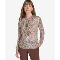 Tommy Hilfiger Paisley-Print Ruffled Blouse pour Femmes