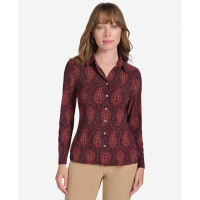 Tommy Hilfiger Women's Paisley-Print Knit Shirt