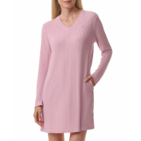 Tommy Hilfiger Women's Ribbed Long-Sleeve Sleepshirt