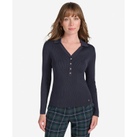 Tommy Hilfiger Women's Ribbed Long-Sleeve Top