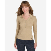 Tommy Hilfiger Women's Ribbed Long-Sleeve Top