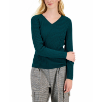 Tommy Hilfiger Women's Cotton Cable Ivy V-Neck Sweater