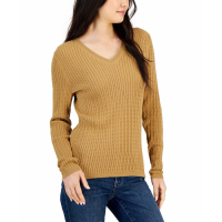 Tommy Hilfiger Women's Cotton Cable Ivy V-Neck Sweater