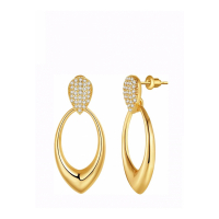 Liv Oliver Women's 'Oval Drop' Earrings