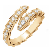 Liv Oliver Women's 'Snake CZ Wrap' Ring