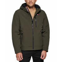 Tommy Hilfiger Men's Sherpa-Lined Softshell Hooded Jacket