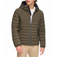 Tommy Hilfiger Men's Stretch Quilted Hooded Jacket