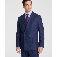 Tommy Hilfiger Men's Relaxed Modern-Fit Wool Tweed DB Suit Jacket