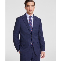 Tommy Hilfiger Men's Modern-Fit Stretch Wool Blend Plaid Suit Jacket