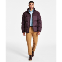 Tommy Hilfiger Men's Mixed-Media Puffer Jacket