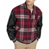 Tommy Hilfiger Men's Wool Mix Logo Varsity Jacket