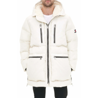 Tommy Hilfiger Men's Water Resistant Faux Shearling Lined Hood Quilted Parka