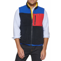 Tommy Hilfiger Men's Faux Shearling Mixed Media Vest