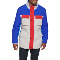 Tommy Hilfiger Men's Faux Shearling Mixed Media Jacket