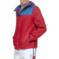 Tommy Hilfiger Men's Hooded Rain Slicker Jacket