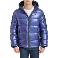 Tommy Hilfiger Men's Quilted Puffer Hooded Mid Length Jacket