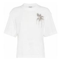 Brunello Cucinelli T-shirt 'Bead-Embellished' pour Femmes