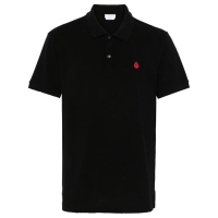 Alexander McQueen Men's 'Inverted-Skull' Polo Shirt