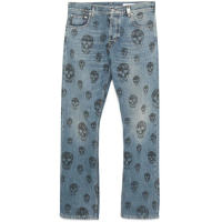 Alexander McQueen Men's 'Skull-Print' Jeans