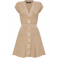 Balmain Robe mini 'Ribbed' pour Femmes