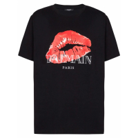 Balmain T-shirt 'Kiss Print' pour Hommes