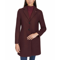 Calvin Klein Manteau 'Single-Breasted Notched-Collar' pour Femmes