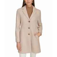 Calvin Klein 'Single-Breasted Notched-Collar Coat' für Damen