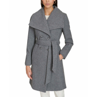 Calvin Klein 'Double-Breasted Belted Coat' pour Femmes