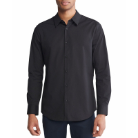 Calvin Klein 'Slim Fit Long Sleeve Solid Button-Front Shirt' pour Hommes