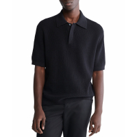 Calvin Klein 'Waffle-Knit Polo Shirt' pour Hommes