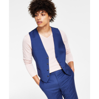 Calvin Klein 'Slim-Fit Wool Infinite Stretch Suit Vest' pour Hommes