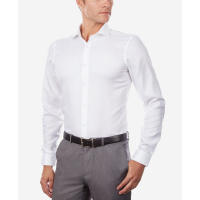 Calvin Klein 'Steel+ Slim-Fit Non-Iron Stretch Performance Dress Shirt' pour Hommes