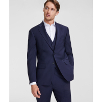 Calvin Klein 'Slim-Fit Wool-Blend Stretch Suit Jackets' pour Hommes