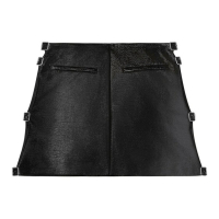 Courrèges Women's 'Buckled Coated' Mini Skirt