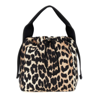 Ganni 'Leopard Tech Pouch' Henkeltasche für Damen