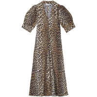 Ganni 'Leopard-Print' Midi Kleid für Damen