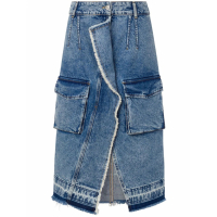 Moschino Women's 'Asymmetric Cargo' Denim Skirt