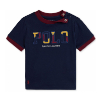 Polo Ralph Lauren 'Cotton Logo-Appliqué T-Shirt' für Baby