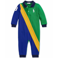 Polo Ralph Lauren 'Colorblocked Stripe Cotton Coverall' für Baby