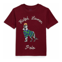 Polo Ralph Lauren 'Dog-Print Cotton Jersey Tee' für Kleinkind & Kleiner Junge