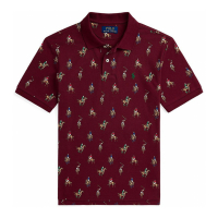 Polo Ralph Lauren 'Equestrian-Print Cotton Mesh Polo Shirt' für großes Jungen