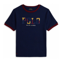 Polo Ralph Lauren 'Corduroy-Logo Cotton Jersey Tee' für großes Jungen